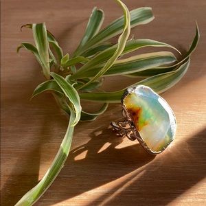 Chunky statement ring.